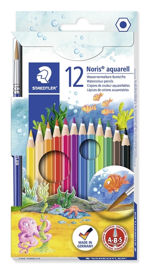 Staedtler Crayon Noris Club Watorcolor Ass (12)